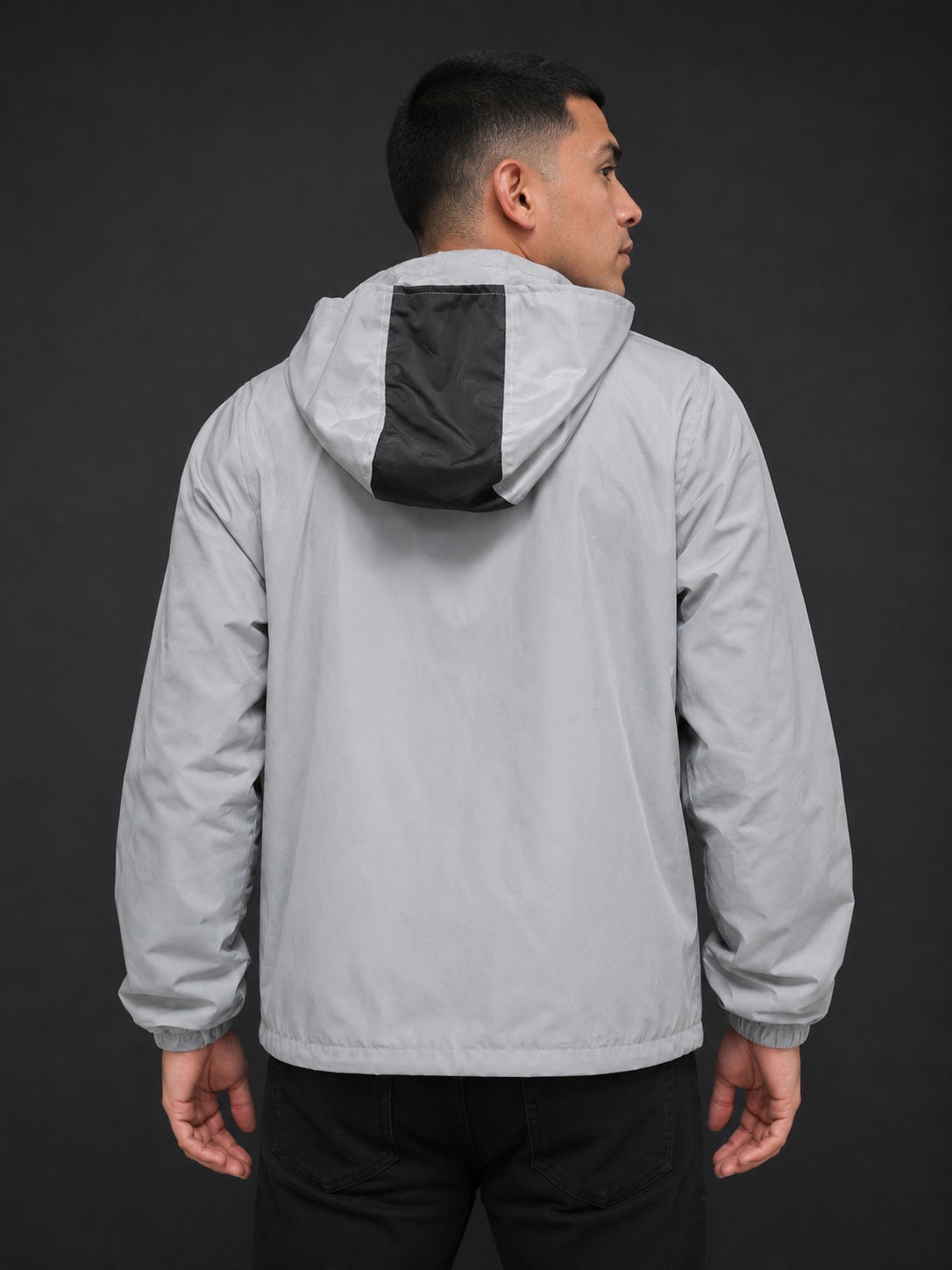 Chaqueta reflectiva FX Racing gris de frente