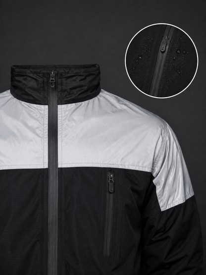 Detalle del cierre y la franja reflectiva
